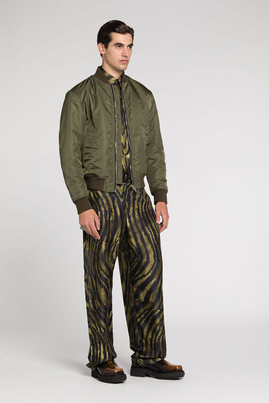 RC Logo-Embroidered Bomber Jacket RC Logo-Embroidered Bomber Jacket GREEN RRT403-SB084