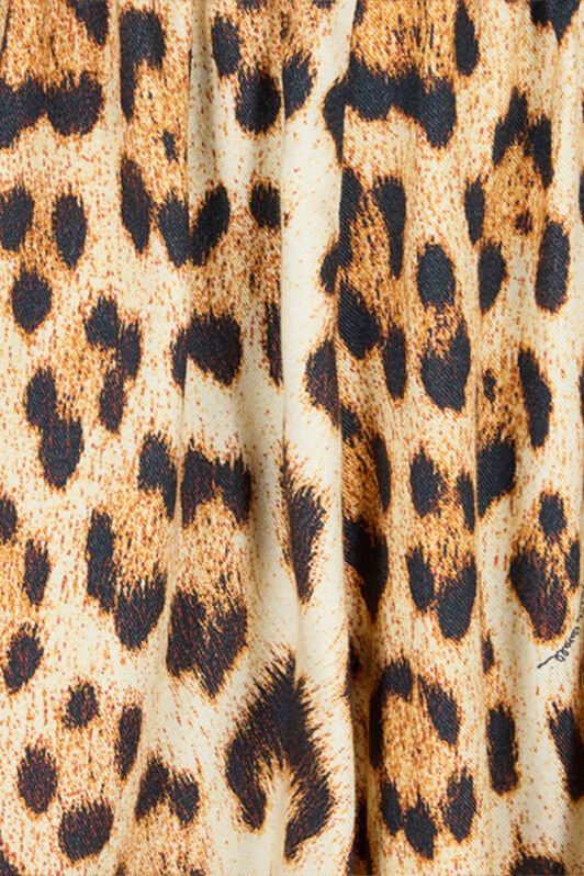 RC Shirt Dress With Jaguar Skin Print RC Shirt Dress With Jaguar Skin Print Brown VKT144-LXP73