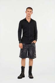 RC Ray Of Gold Print Bermuda Shorts GREY BLACK VRJ261-VTS01