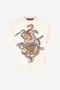 JC T-Shirt With Colorful Snakes JC T-Shirt With Colorful Snakes Ivory UFT061-UF081