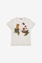 JU T-shirt with Logo and print White SJT652-JD001