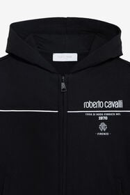 JU Cotton hoodie BLACK VJT68D-CF050