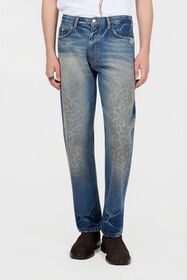 RC Denim de algodón de pierna recta LIGHT BLUE XNJ207-DL009