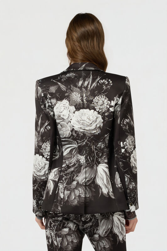 RC Fiammingo Flowers Print Jacket RC Fiammingo Flowers Print Jacket BLACK/GREY XWT401-NVT77