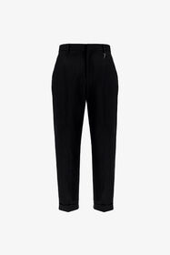RC Tailored slim pants with fang Black SRT247-FN061