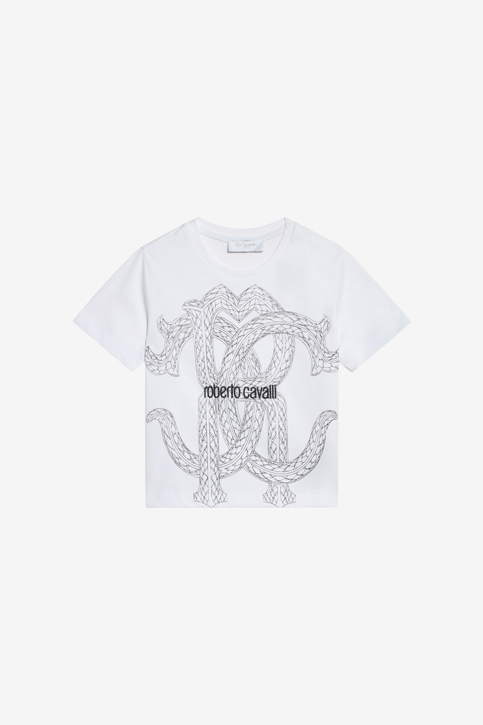 JU Weißes T-Shirt mit Maxi-RC-Monogramm WHITE XJT62Z-JD001