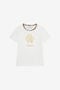JU T-shirt en coton avec détail MILKY WHITE VJT62H-JD001