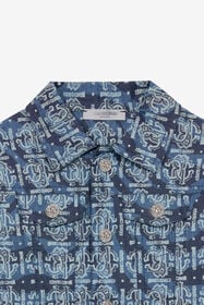 JU Blouson Avec Monogramme RC Et Lettrage Bleu UJJ408-DYO44