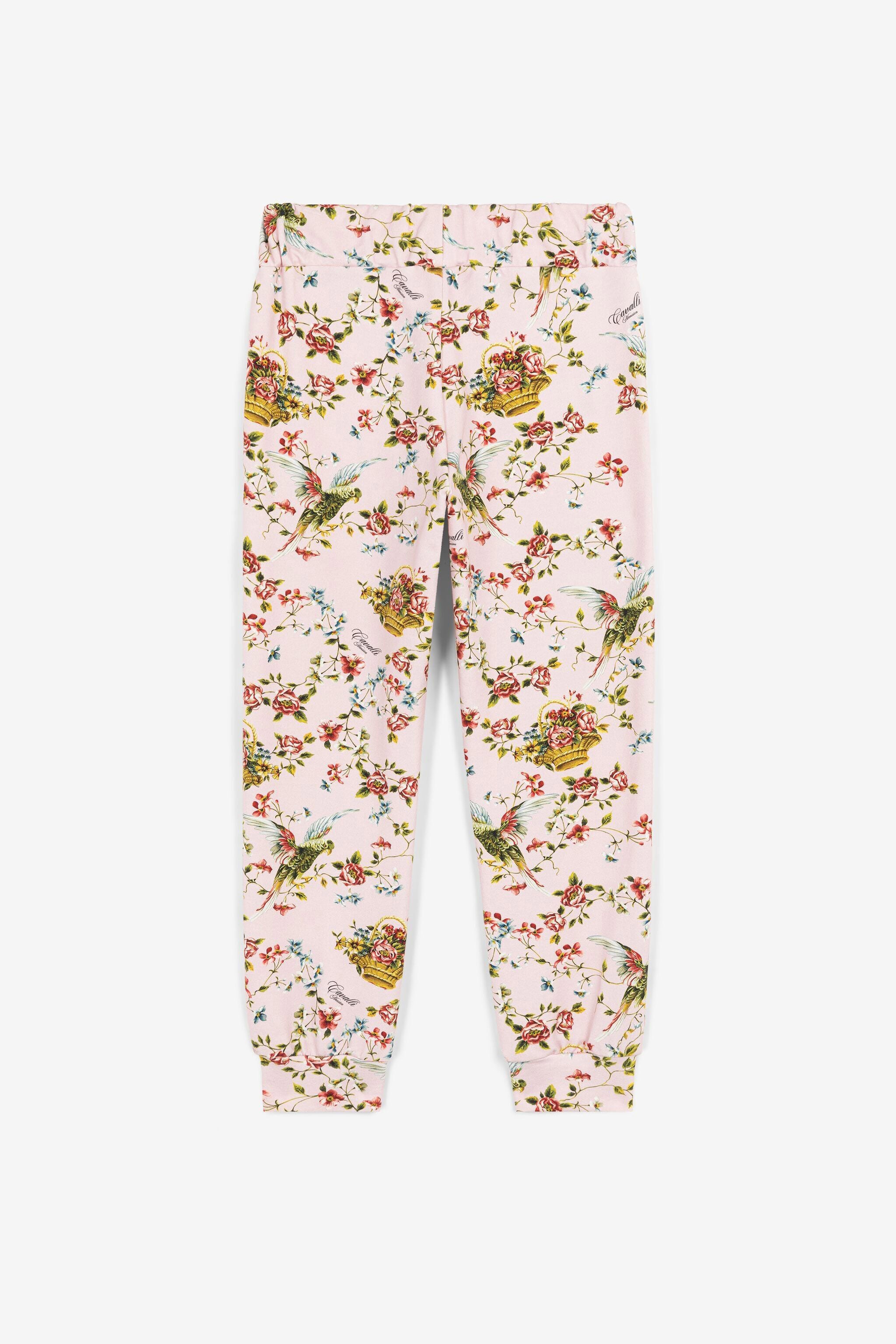 JU Floral-Print Sweatpants JU Floral-Print Sweatpants Pink OJT237-1Z007