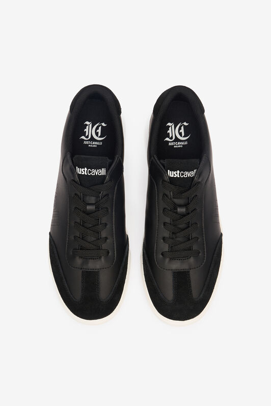 JC Sneakers With Perforated Logo JC Sneakers With Perforated Logo Black UFS017-UF292