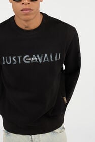 JC Black Just Cavalli Logo Sweatshirt BLACK VFT096-VF140