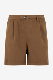 RC Brown Belted Cotton Shorts MILITARY GREEN SOT20C-FA017