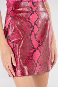 RC Jupe à Imprimé Python Fuchsia UKP302-PN053