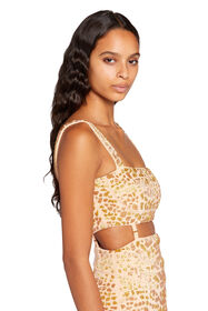 RC Leopard Bead-Embellished Mini Dress Pink JQR155-JJ050