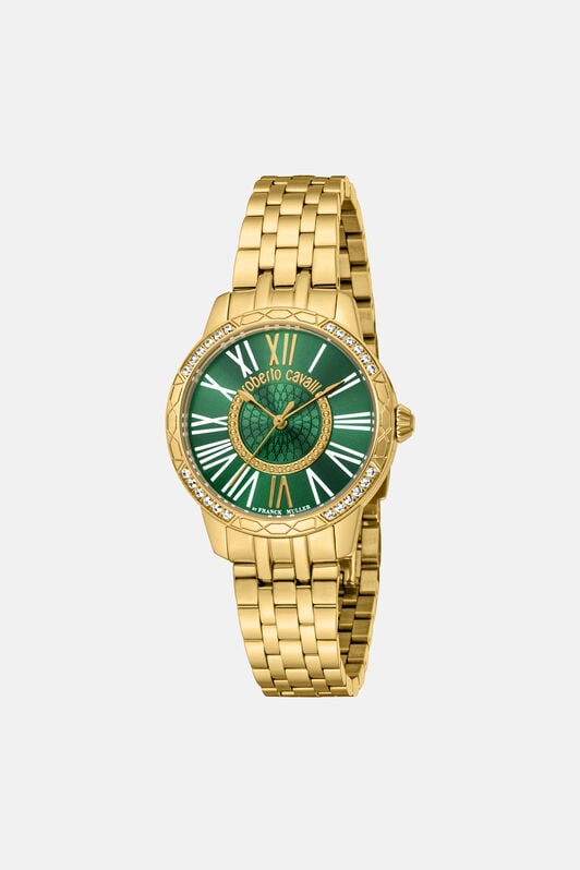 RC Roberto Cavalli by Franck Muller Logo watch Gold TALG07-IG246