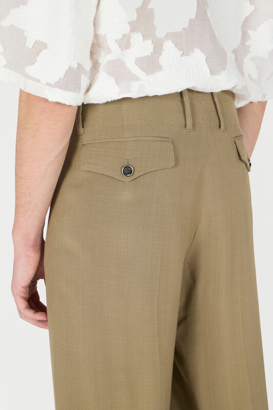 RC Palazzo Pants With Pleat Detail RC Palazzo Pants With Pleat Detail Brown URT245-VI045