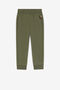 JU Logo-patch cotton trousers JU Logo-patch cotton trousers Dark green RJT227-CF050