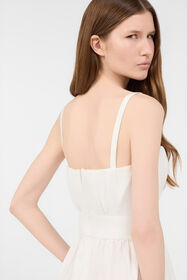 RC Dress With Metallic Mirror Snake Monogram White VKT106-CH033
