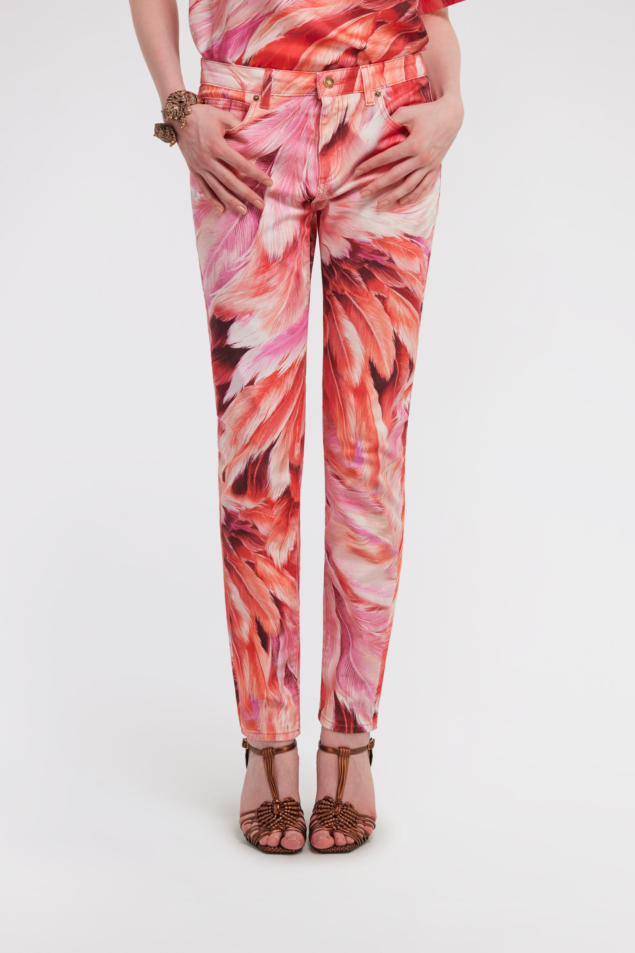 RC Plumange Print Jeans Fuchsia SWJ232-DAL71