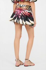 RC Ray Of Paradise Print Mini Skirt CORAL XKT300-3AM33