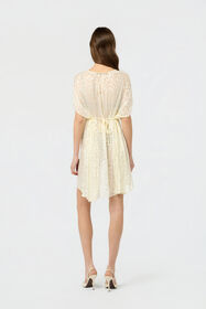 RC Ivory Tone-On-Tone Leopard Print Kaftan IVORY SOW00H-6D003