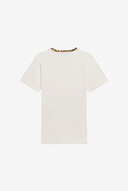 JU T-Shirt Avec Imprimé Floral Et Monogram RC MILKY WHITE TJT65V-JD001