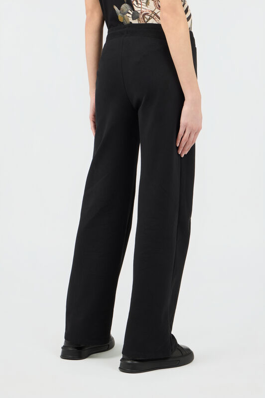 RC Pantaloni In Cotone Neri Con Monogram RC BLACK SOT20H-CF013