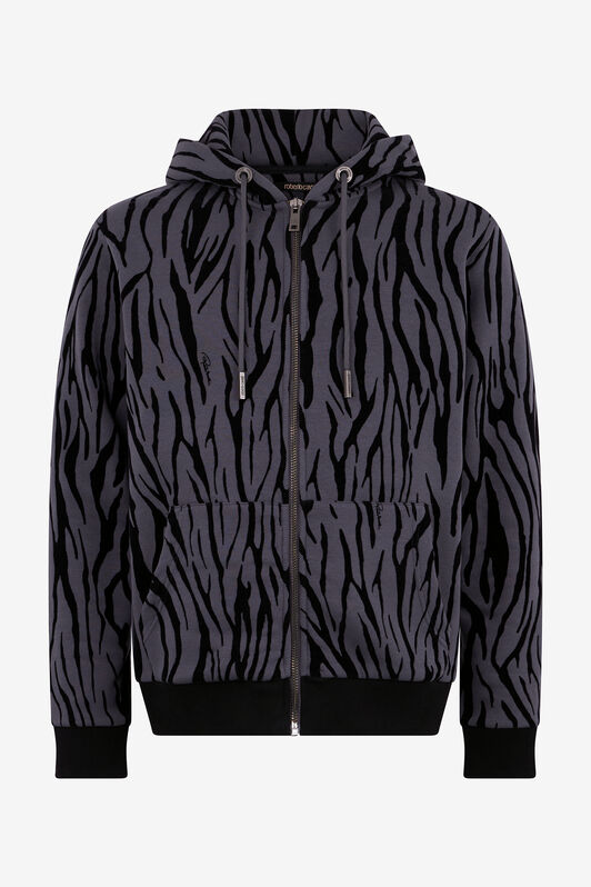 RC Sweatshirt mit Zebra-Print RC Sweatshirt mit Zebra-Print BLACK ROT66C-5OS30