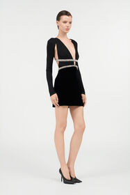 RC Embroidered Dress BLACK WKR113-JE034