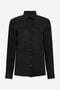 RC Chemise Noire avec Motif Zèbre Brodé BLACK SOT70X-TB012