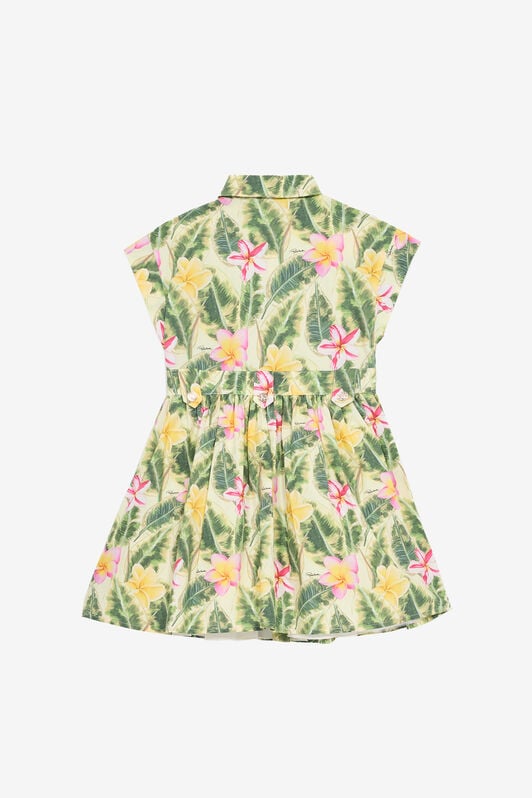 JU Abito Con Stampa Foglie E Fiori JU Abito Con Stampa Foglie E Fiori Verde chiaro UJT10F-7MO38