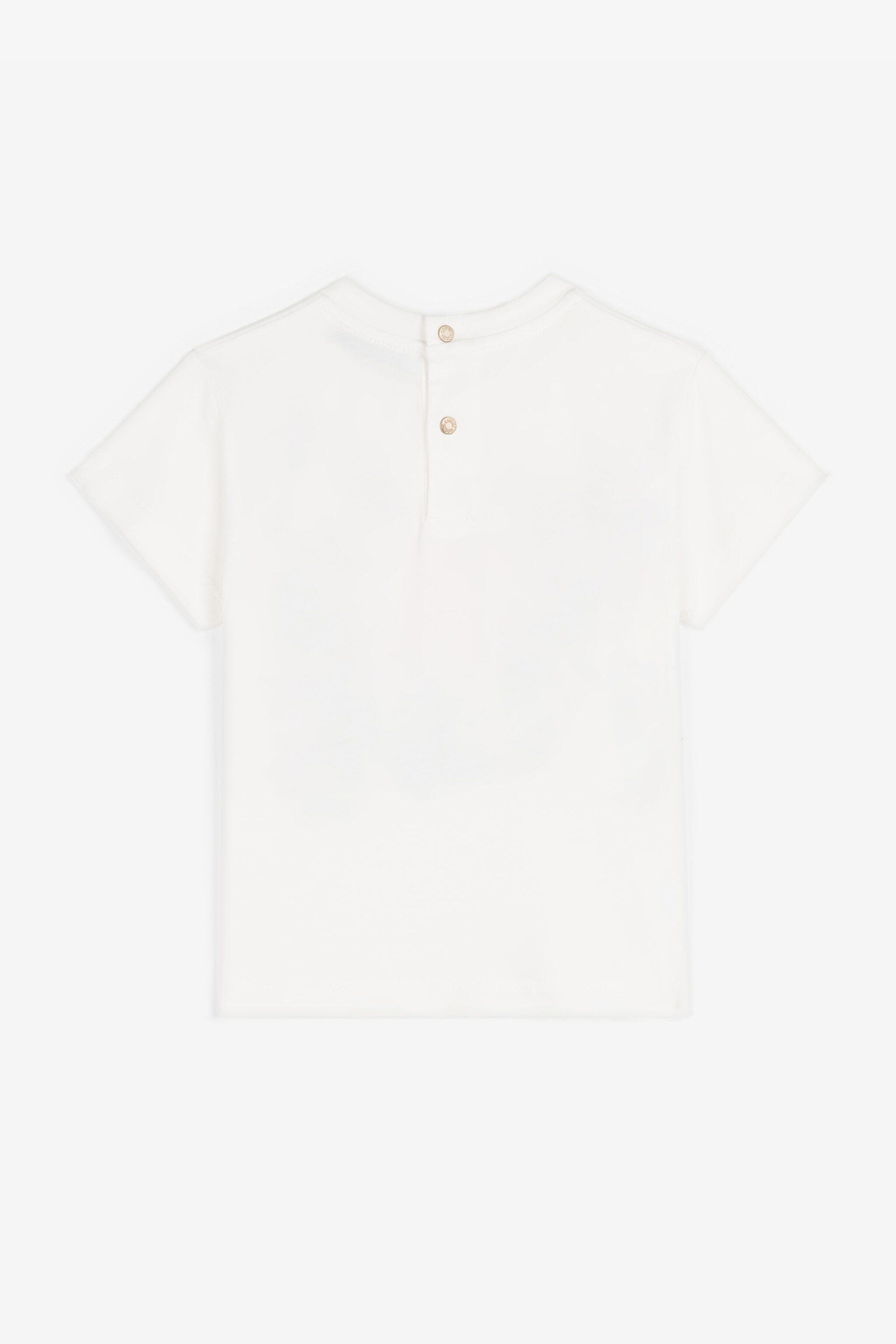 JU T-shirt en coton à imprimé oiseaux JU T-shirt en coton à imprimé oiseaux Blanc RJT60J-JD001