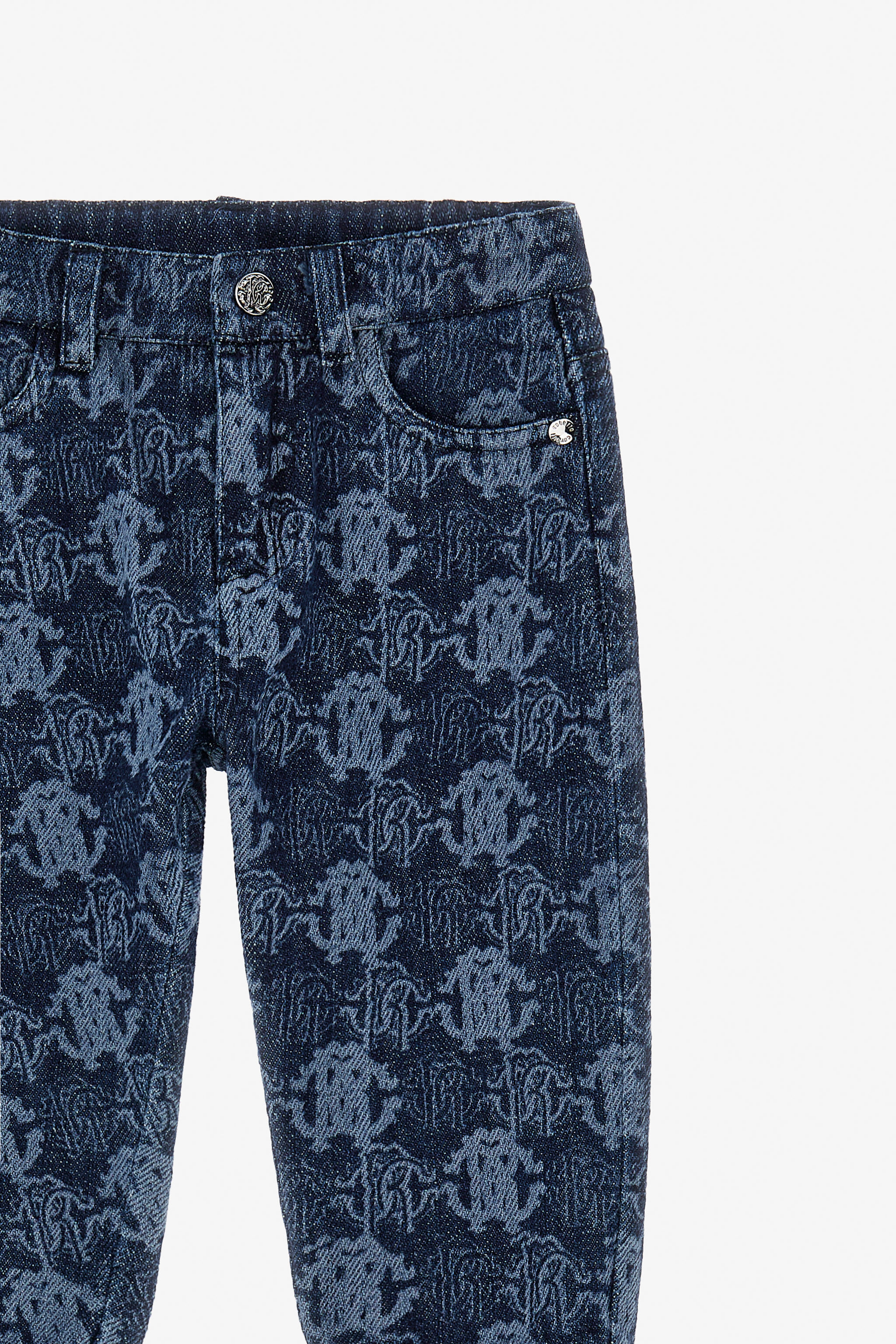 JU Hose aus Denim mit dem Logo RC JU Hose aus Denim mit dem Logo RC Blau TJJ209-DL001