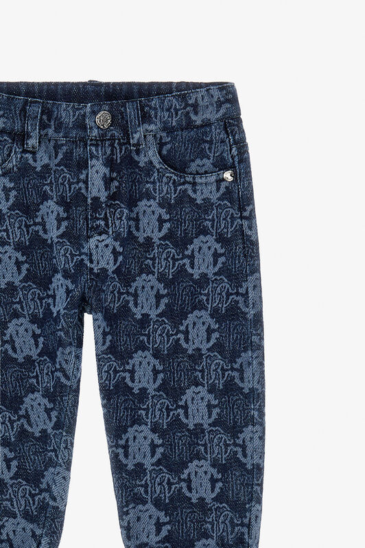 JU Hose aus Denim mit dem Logo RC JU Hose aus Denim mit dem Logo RC Blau TJJ209-DL001