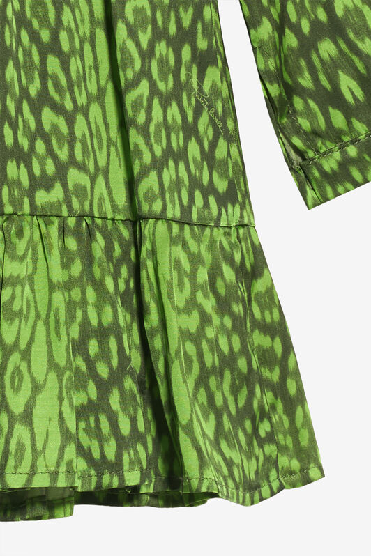 JU Grünes Kleid mit Jaguar-Print GREEN XJT11B-FXS71