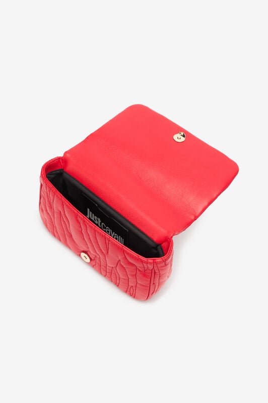 JC Top-Stitched Crossbody Bag With Logo JC Top-Stitched Crossbody Bag With Logo Red UFB068-UF437