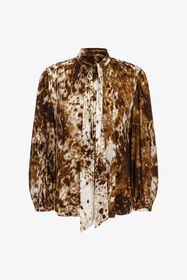 RC Appaloosa print Blouse Marron TKT707-FQN08