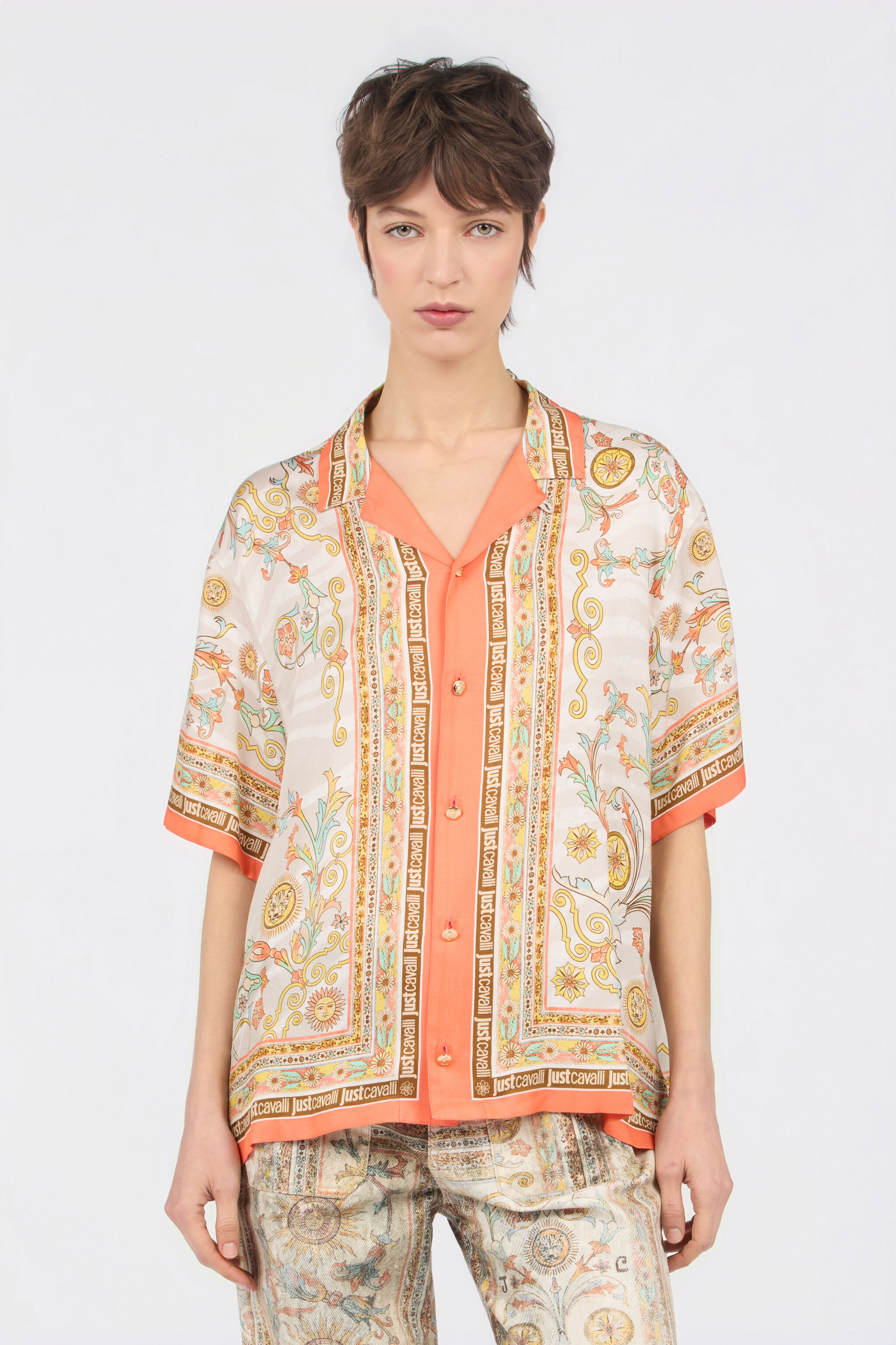 JC Persian Tarot Print Shirt JC Persian Tarot Print Shirt MULTICOLOR CHIARI WFT246-WF644
