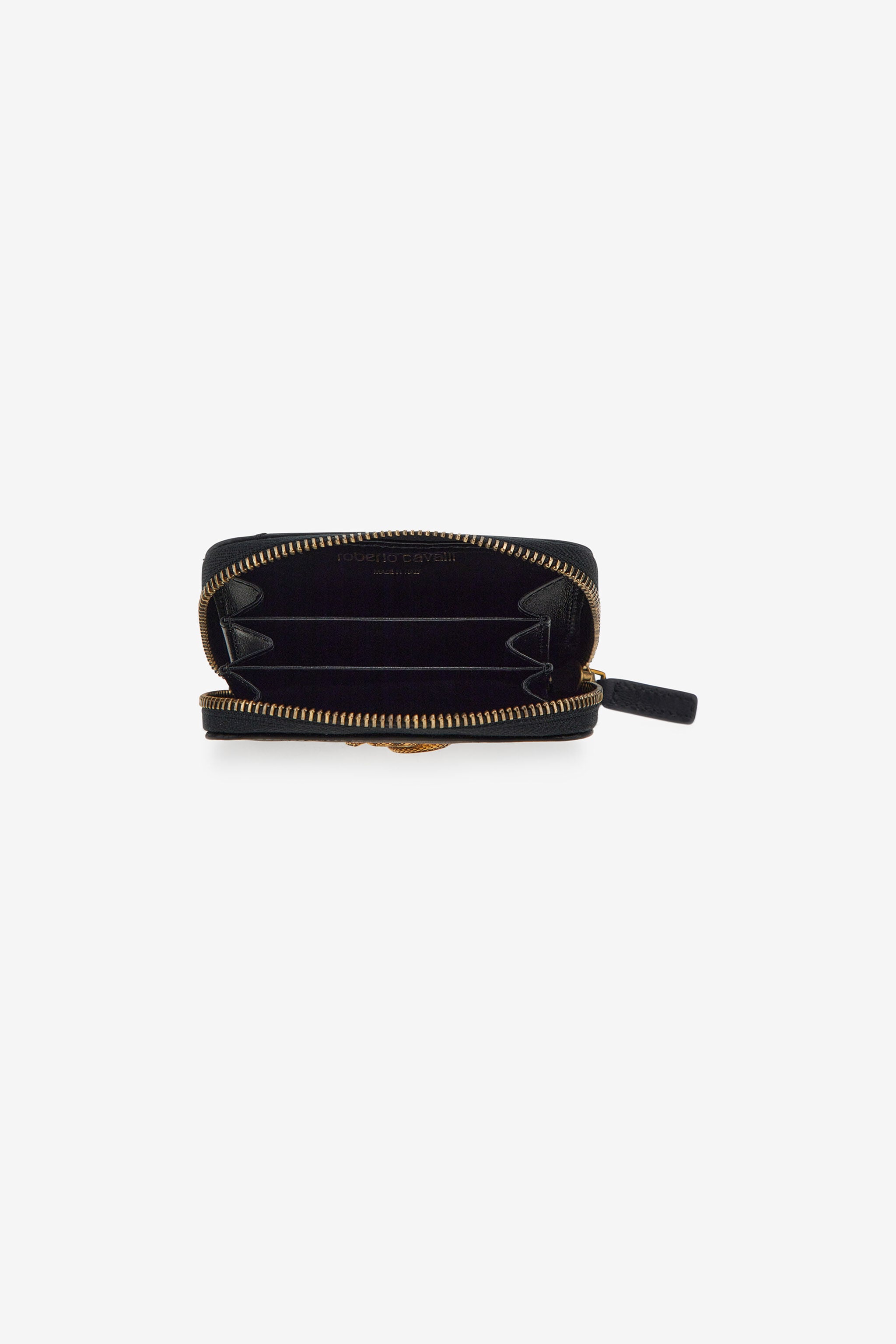 RC Small wallet with Monogram RC and zip Black SKA003-PN462