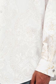 RC Camisa con motivo ornamental blanca WHITE WRT722-2NR36