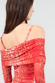 RC Cheetah Skin Print Dress RED SOT10E-RT002