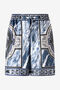 RC Short With Marble Print And Accents RC Short With Marble Print And Accents Dark blue URT271-4QN64