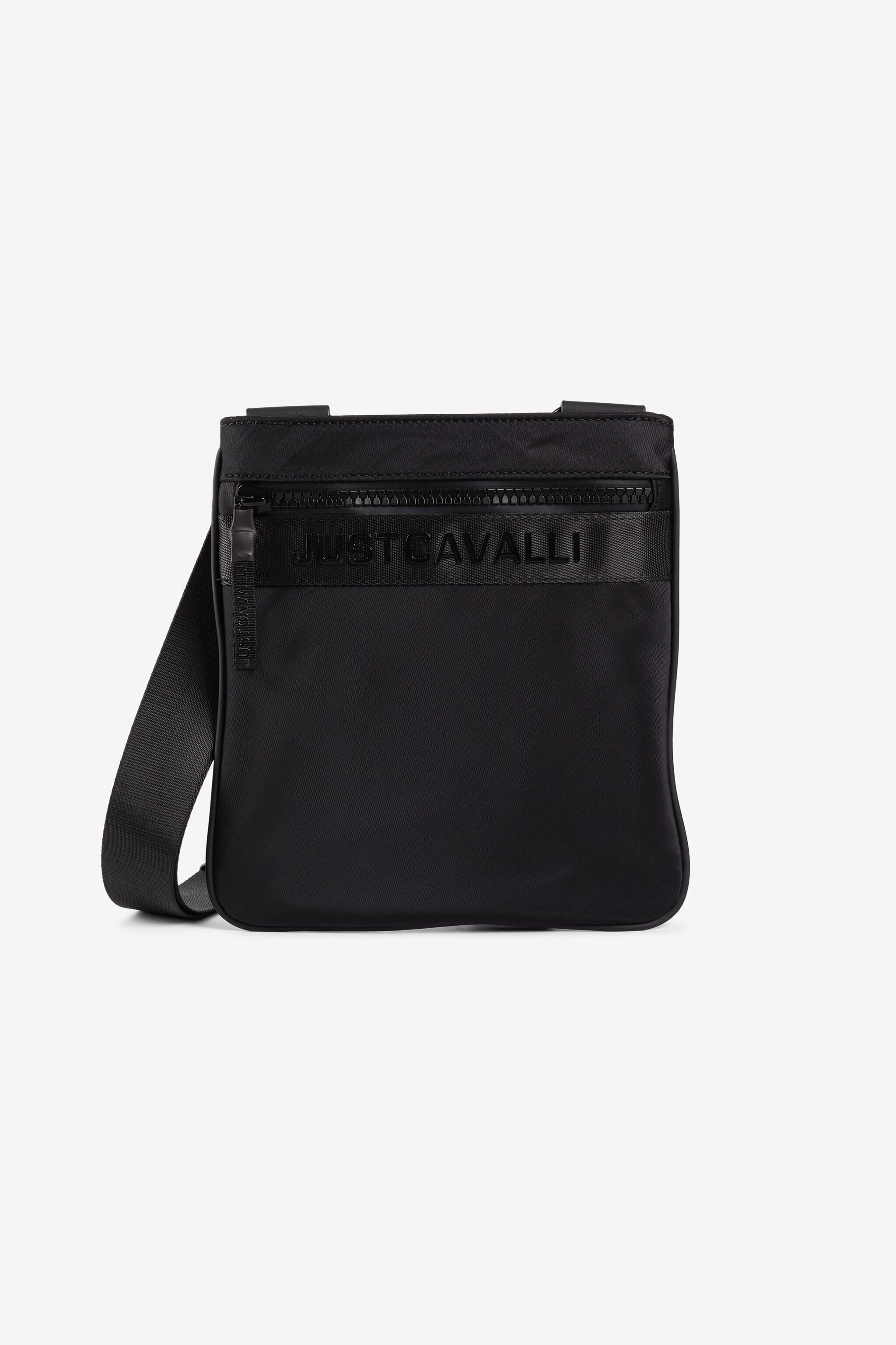 JC Just Cavalli Logo-Appliqué Crossbody Bag JC Just Cavalli Logo-Appliqué Crossbody Bag BLACK Q62339-Q1242