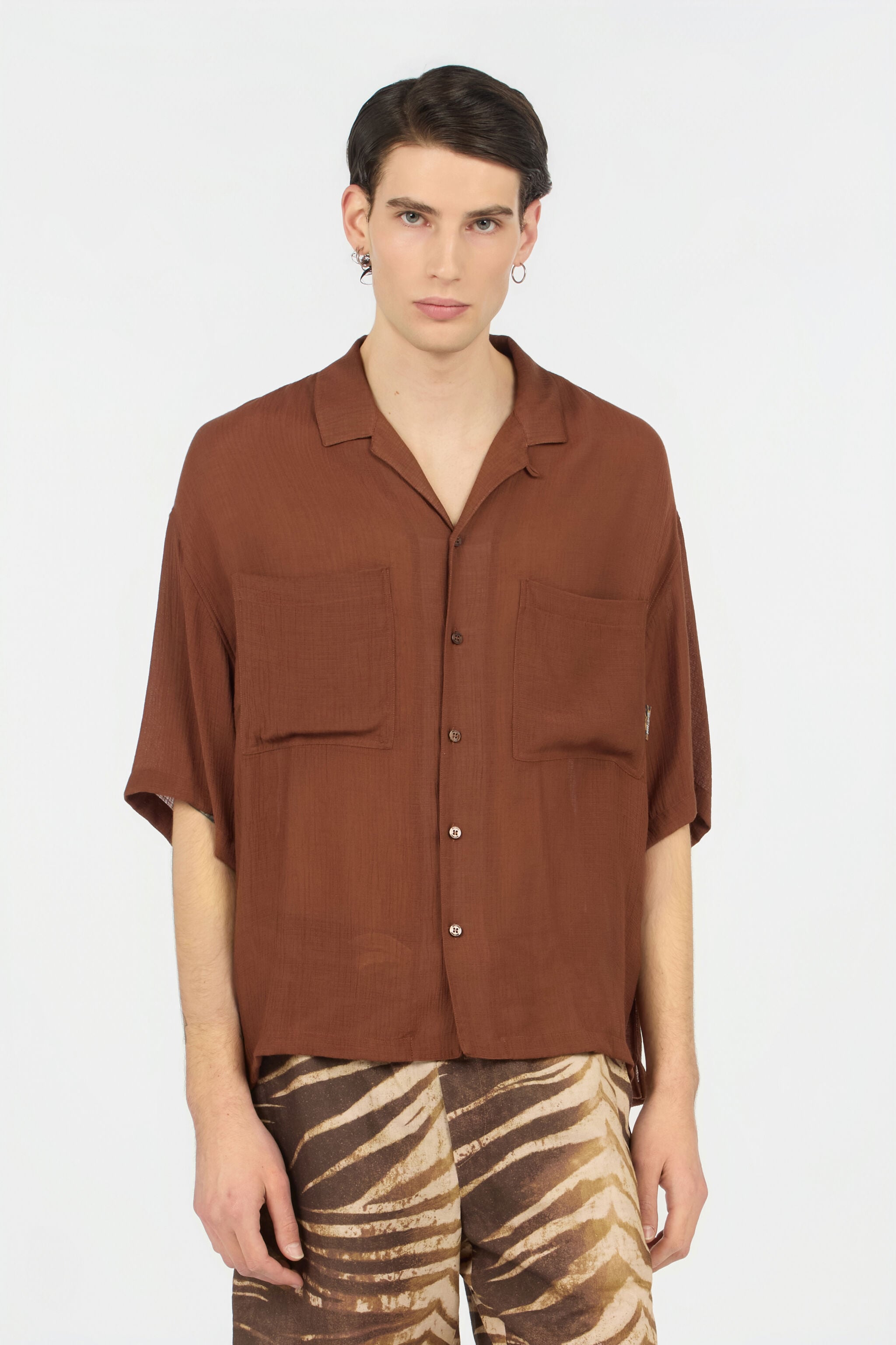 JC Brown Shirt BISON WFM021-WF169