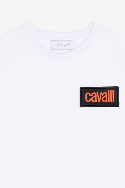 JU Logo-Patch Cotton T-Shirt JU Logo-Patch Cotton T-Shirt White RJT624-JD001