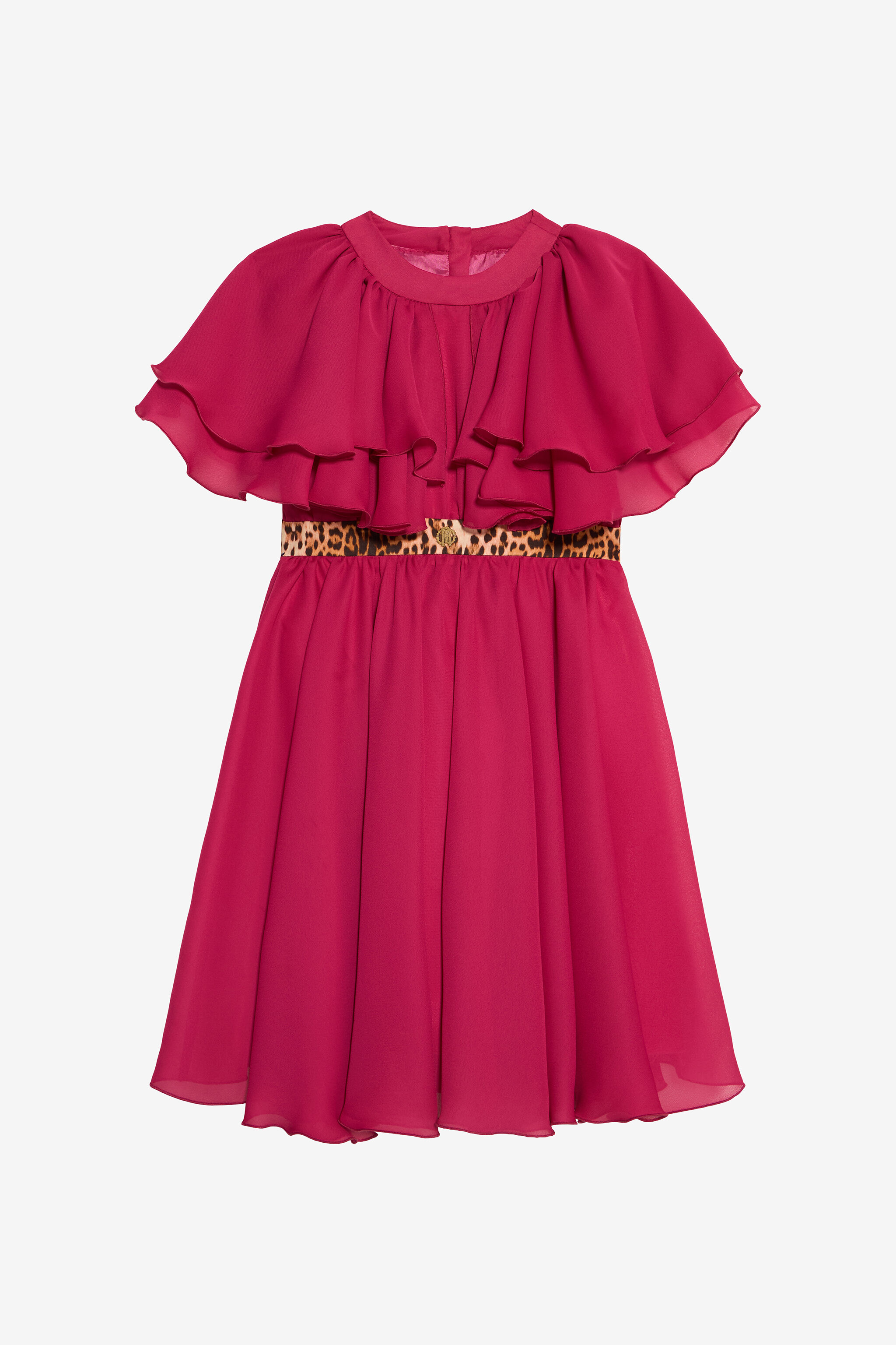 JU Fuchsia Dress with Leopard Bel JU Fuchsia Dress with Leopard Bel FUXIA BOUGANVILLE VJT10O-GG002