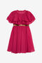 JU Fuchsia Dress with Leopard Bel JU Fuchsia Dress with Leopard Bel FUXIA BOUGANVILLE VJT10O-GG002