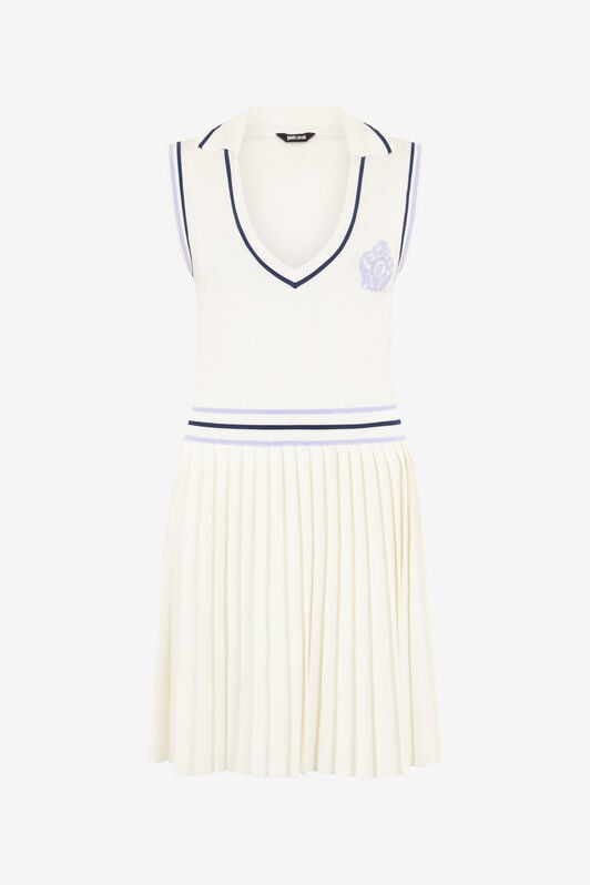 JC White Knit Sports Dress JC White Knit Sports Dress WHITE WFT290-WF688