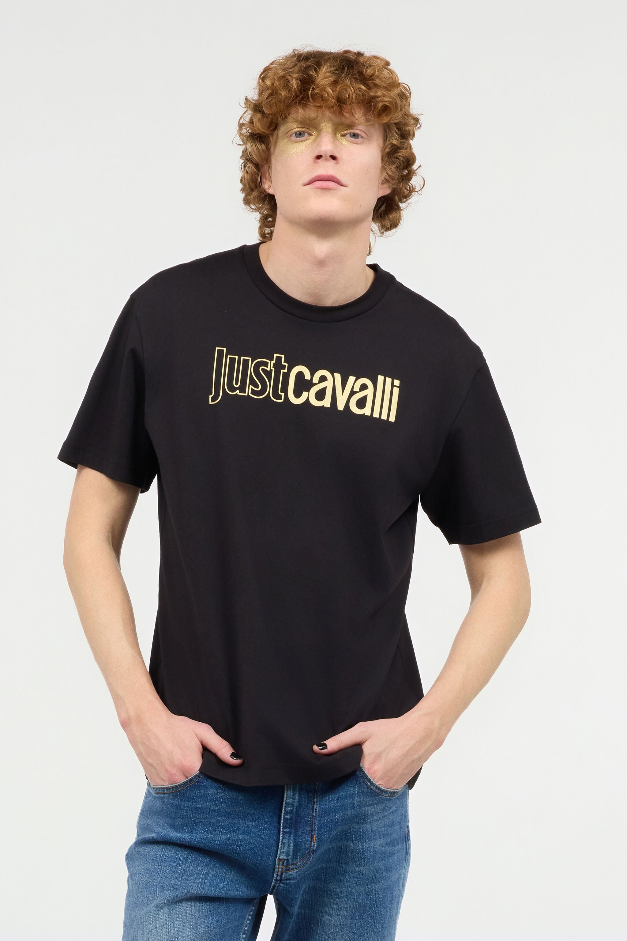 JC T-Shirt With Front Logo Print JC T-Shirt With Front Logo Print Black UFT067-UF087