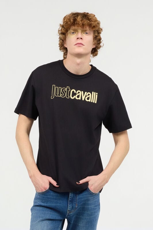 JC T-Shirt With Front Logo Print JC T-Shirt With Front Logo Print Black UFT067-UF087
